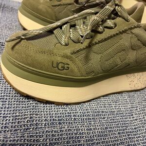 UGG Olive Green Platform Sneakers